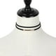 thumbnail image 3 of Gargantilla curva de doble capa, collar dorado, 3 of 3