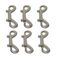 thumbnail image 1 of Advancent 6 piezas de broches de perno reutilizables desmontables de alta resistencia gancho de cierre de doble cabeza cuerda para interiores y exteriores Artesanía Plateado oscuro Advancent HA011195-04, 1 of 6