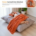 thumbnail image 4 of GOODONE Bean Bag Chair with Pillow,3-in-1 Convertible Bean Bag Bed with Removable Cover for Adult,Corduroy Floor Lounger,Suitable for Living Room and Bedroom,Orange, 4 of 8