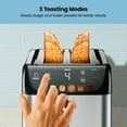 thumbnail image 4 of Chefman Smart Touch 4 Slice Digital Bread Toaster, 6 Shade Settings, Bagel Mode - Stainless Steel, New, 4 of 8