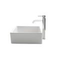thumbnail image 1 of Kraus C-KCV-120-1007CH Square Ceramic Vessel Sink with Ramus Faucet, White - Chrome, 1 of 1