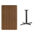 thumbnail image 3 of Flash Furniture 30'' x 48'' Rectangular Walnut Laminate Table Top with 23.5'' x 29.5'' Bar Height Table Base, 3 of 3
