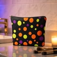 thumbnail image 5 of Halloween Zipper Cosmetic Bag, Multi Patterns Spooky Makeup Pouch, Reusable Canvas Travel Storage Bag for Toiletries, Accessories, Vanity Organizer, 5 of 7