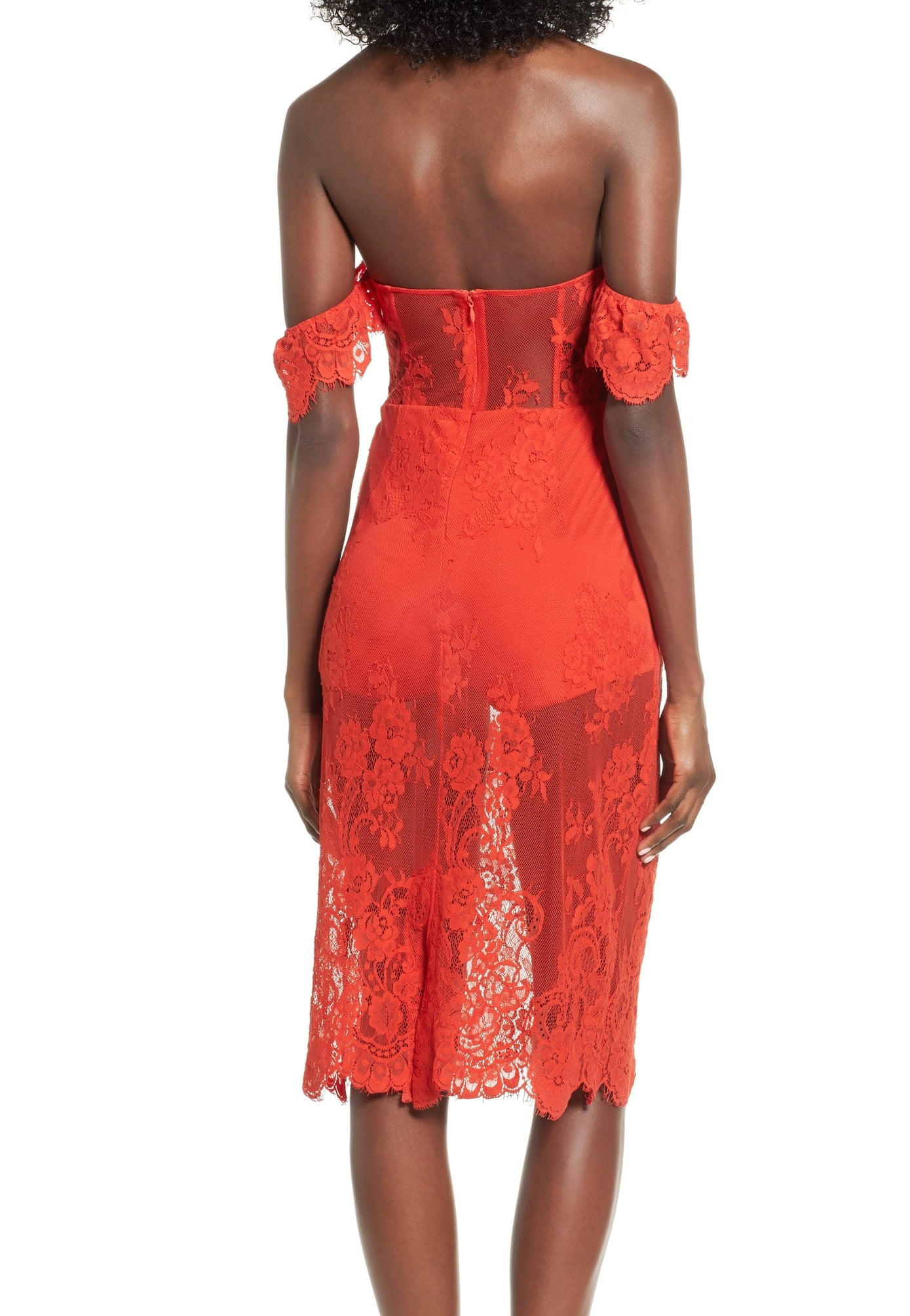 lovers and friends red lace dress