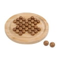 thumbnail image 4 of Marble Solitaire Board Game Chess Marbles Game Board Brain Teaser Puzzles Living Diameter 180mm, 4 of 8