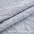 thumbnail image 3 of EVERGRACE 100% Cotton Paisley Quilt Set, Queen Size 3 Piece Set – Prewashed Lightweight Bedspread with 2 Shams, Soft & Breathable Matelasse Coverlet for All-Season Comfort, Pearl Blue, 3 of 8