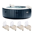 thumbnail image 1 of Intex PureSpa Plus Portable Inflatable Hot Tub, 85x28", with 4 Cup Trays, 1 of 12
