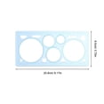 thumbnail image 2 of Drawing Stencils Multi-Functional Geometric Ruler for Students 1Set, 2 of 4