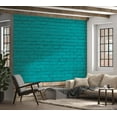 thumbnail image 6 of Tiptophomedecor Background & Patterns Wallpaper Wall Mural - Turquoise Painted Brick Wall, 6 of 8