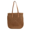 thumbnail image 2 of Bolsa de hombro para mujeres bolsas de viaje Bolsa de playa Bohemio con estilo bohemio para vacaciones de trabajo Marrón, 2 of 8