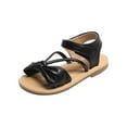 thumbnail image 2 of AOOCHASLIY Black and Friday Kids Shoes Summer Baby Girls' Sandals New Fashion Slip Beach Shoes Peep Toe Braid Sandals, 2 of 5