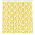 thumbnail image 3 of Ambesonne Yellow and White Shower Curtain, Round Floral Motif, 69"Wx75"L, Earth Yellow White, 3 of 3