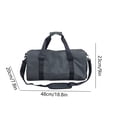 thumbnail image 3 of Bolsa de gimnasio de gran capacidad con funda para carrito | Bolsa deportiva impermeable con separación para ropa seca y mojada y compartimento para zapatos, 3 of 6