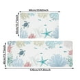 thumbnail image 3 of Cartoon Print Kitchen Carpet Set for Living Room and Entrance Non Cozy Polyester Rug with Fish Theme Washable Mat 2PCS, 3 of 6