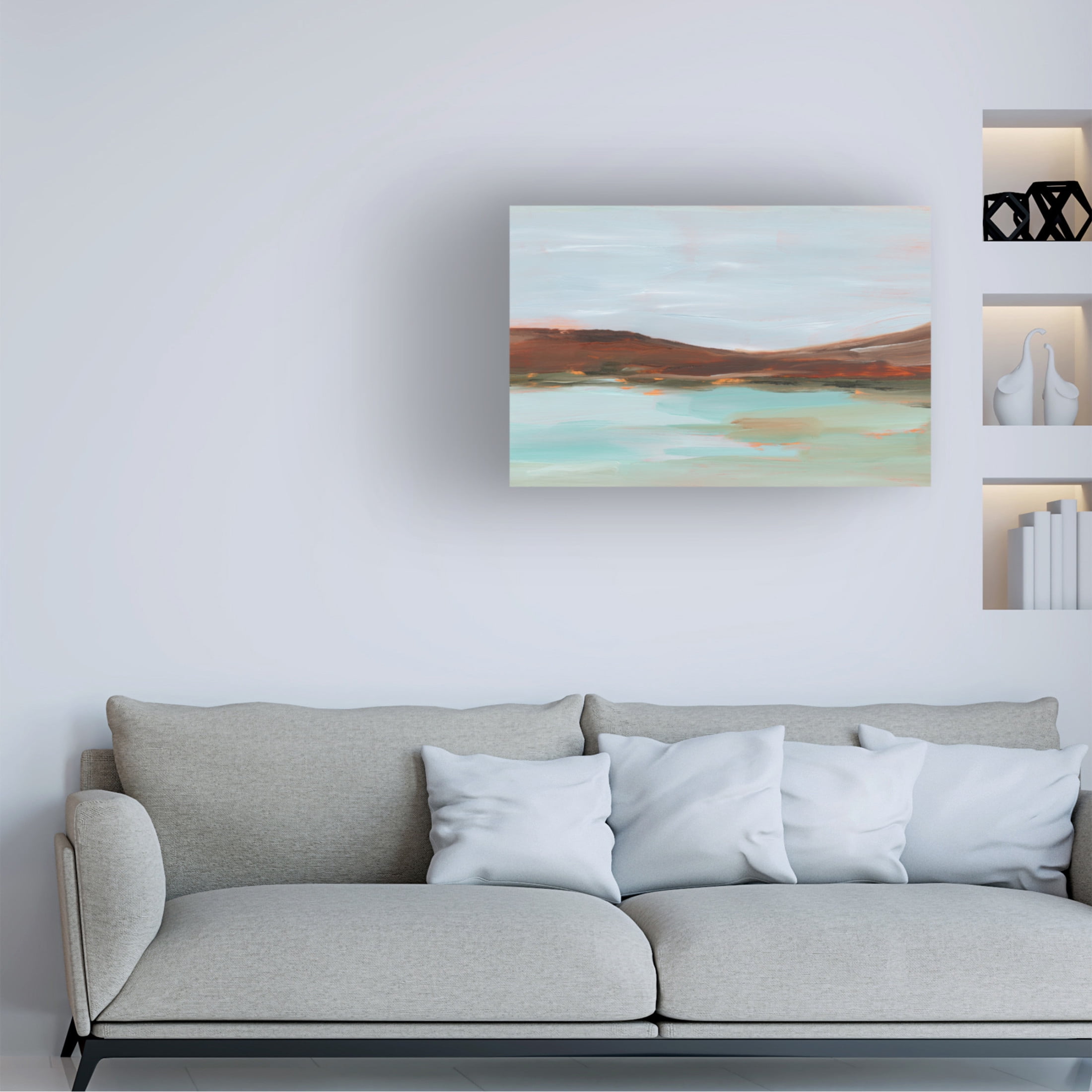 Trademark Fine Art Ethan Harper  Umber Mountain Range II Canvas Wall Art