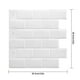 thumbnail image 2 of Adhesivo para azulejos de pared, papel tapiz de plástico de ladrillo 3D, autoadhesivo, calcomanía de decoración de pared para el hogar, BW51, blanco Eigraketly  HA002477-03, 2 of 6