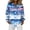 Light Blue, variant on Womens Usa 250th Anniversary Shirt 4th Of July American Flag Elements Shirts Patriotic Long Sleeve V Neck Butoon Down Shirt Dark Blue S