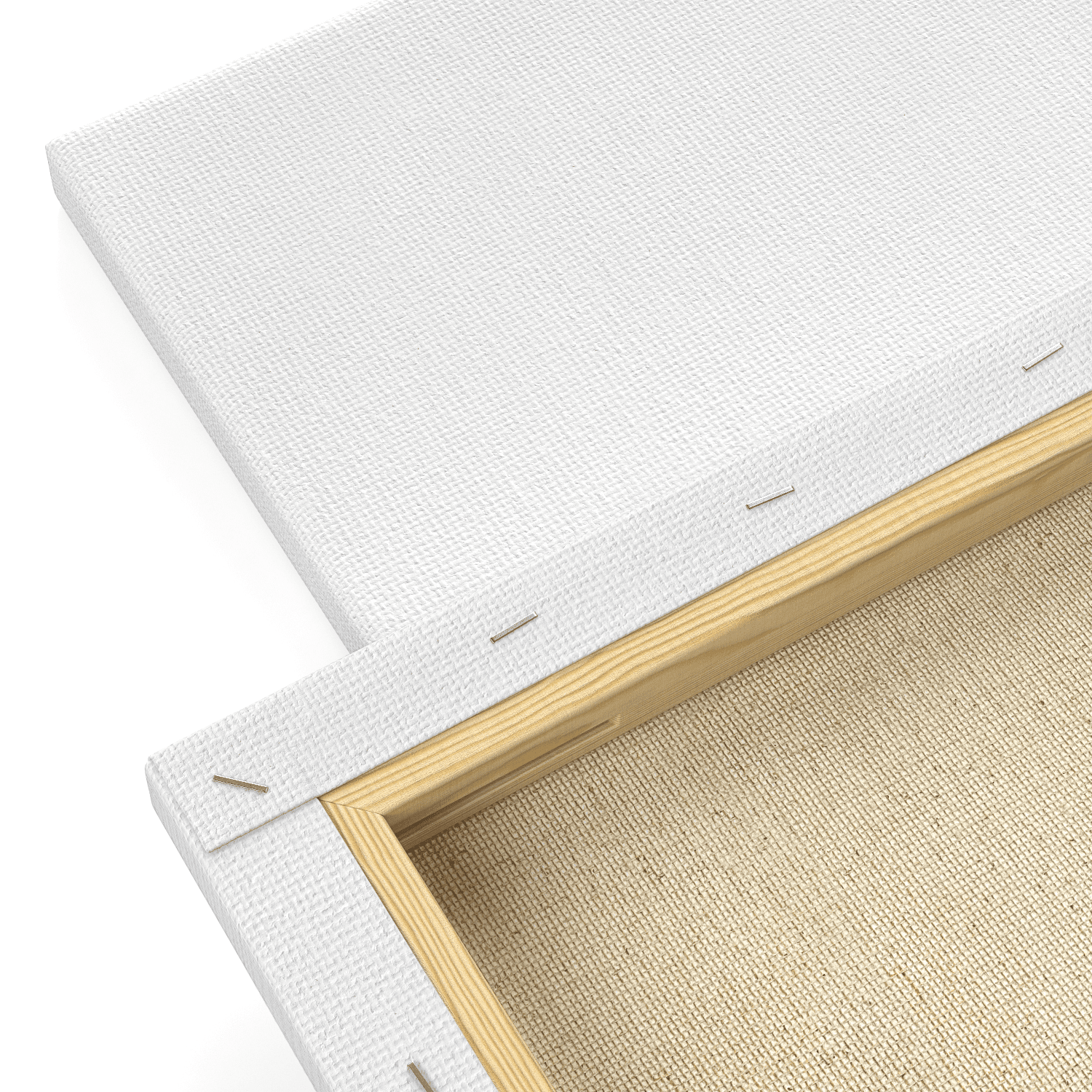 Arteza 8" x 8" Stretched Canvas, Set of 12, White Cotton