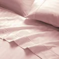 thumbnail image 3 of Huba Homes Brielle Home 300 Thread Count 100% Cotton Dobby Striped Sheets Collection full Blush, 3 of 3