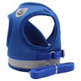 thumbnail image 1 of Dog Harness, Dog Harness, Universal Chest Strap and Lead, Soft Vest Harness for Puppies and Cats, Reflective, Adjustable, Breathable, Safe (XL, Blue), 1 of 5
