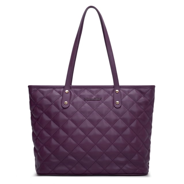 Bolso de mano Montana West acolchado grande de cuero vegano para mujer
