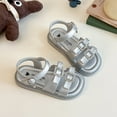 thumbnail image 6 of Gubotare Sandals Girls Toddler Kids Boys Girls Cute Garden Sandals Shoes Lightweight Outdoor Summer Children Beach Pool Shoes (Baby/Toddler Kids) Size 13.5 (Silver,Little Kids 13.5), 6 of 7