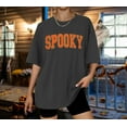 thumbnail image 3 of ALLTB Halloween T Shirts for Women Oversized Spooky Season Shirt Vintage Spooky Embroidered Graphic Casual Short Sleeve Tees, 3 of 7