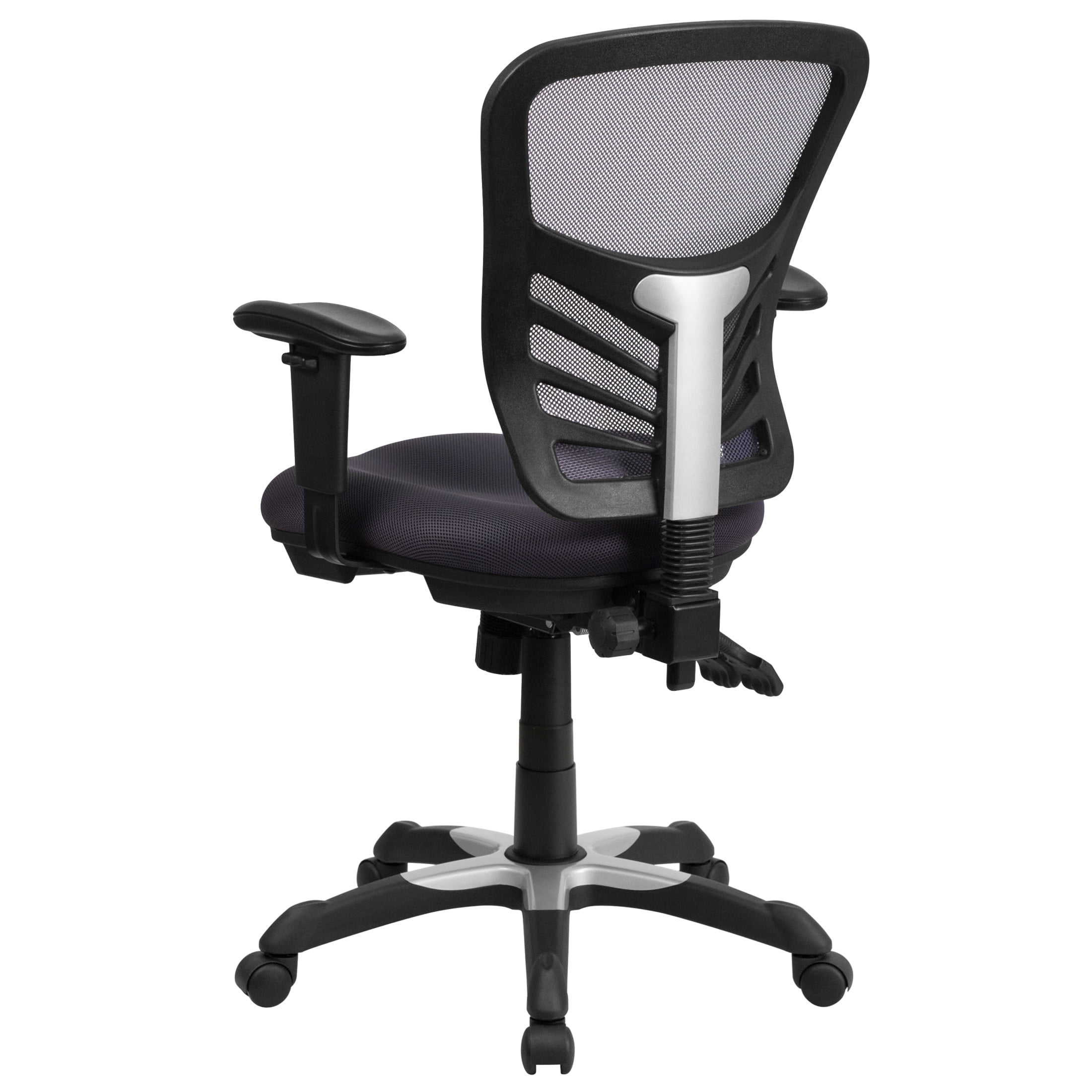 Flash Furniture Nicholas Ergonomic Mid-Back Swivel Office and Gaming Chair, Dark Gray