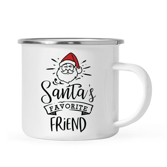 Koyal Wholesale Santa's Favorite Dog Cat Campfire Mug, Friend