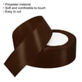 thumbnail image 3 of Unique Bargains 1.5 Inch Wide 24 Yards Satin Ribbon, 2 Pack Double Face Solid Crafts Roll for Party Home DIY Wrapping Decoration, Brown, 3 of 6