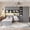 Gray, variant on Gray Twin Size Platform Bed with Desk and Wardrobe, Wooden Storage Bed with Cabinets, Drawers, Shelves & LED Light, Modern All-in-One Loft Bed for Small Space, Gray
