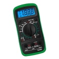 thumbnail image 2 of Multímetro digital portátil Multímetro electricista con funda de silicona Verde Macarena Probador de multímetro digital, 2 of 8