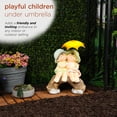 thumbnail image 6 of Alpine Corporation Boy and Girl With Umbrella Statue, 6 of 11