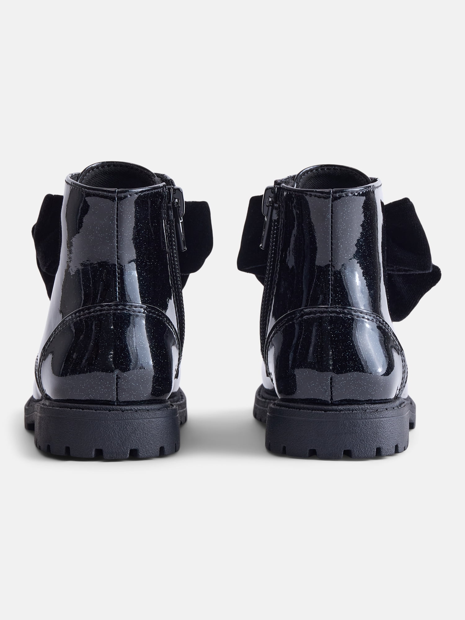Wonder Nation Baby and Toddler Girls Bow Combat Boots