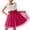 Hot Pink, variant on Lutiedan Girls Dresses Summer Sleeveless Lace Mesh Tutu Romper Dress Layer Birthday Party Princess Tulle Dress with Bowknot