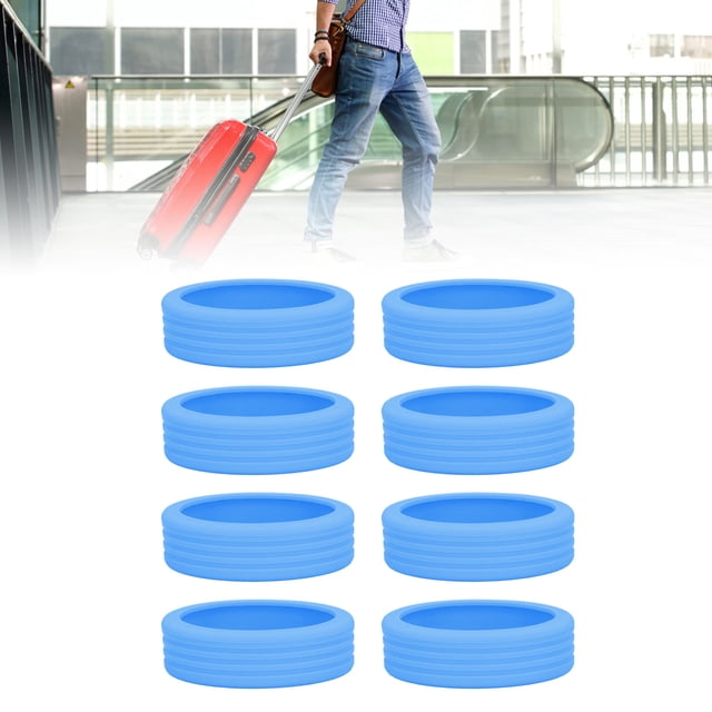 8 Fundas Protectoras para Ruedas de Equipaje, De Silicona, Con Reducció de Ruido, Para Maletas, Para Repuesto