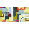 thumbnail image 2 of Popp, Grace 32x18 White Modern Wood Framed Museum Art Print Titled - City of Rainbows III, 2 of 4
