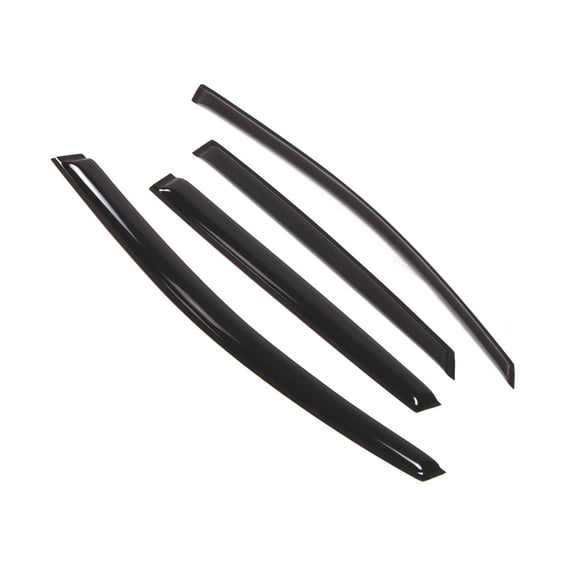 Tuningpros WD2-464 Outside Mount Window Visor Deflector Rain Guard Dark Smoke 4 Pcs Set For 2009-2017 Toyota Venza