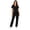 Black, variant on Vivian 6-Pocket Top and Snap Pocket Straight Leg Pant Set