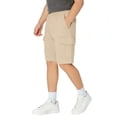 thumbnail image 6 of Fnooota Boys Cargo Shorts, Elastic Waist Summer Casual Relaxed Fit Kids Shorts Beige Size 10-12, 6 of 6