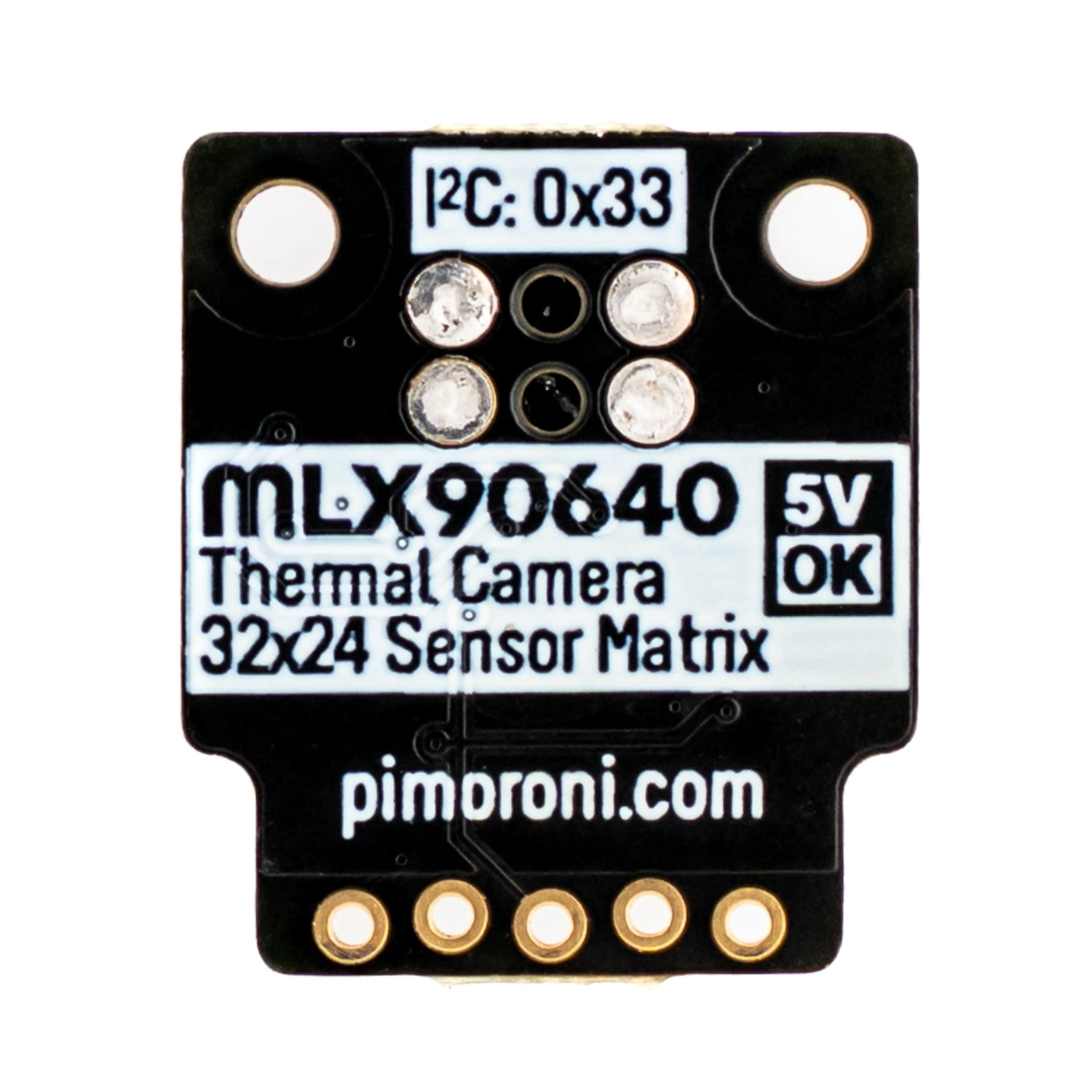 Pimoroni PIM365 MLX90640 Thermal Camera monitor the thermerarure of CPU works with Raspberry Pi or Arduino