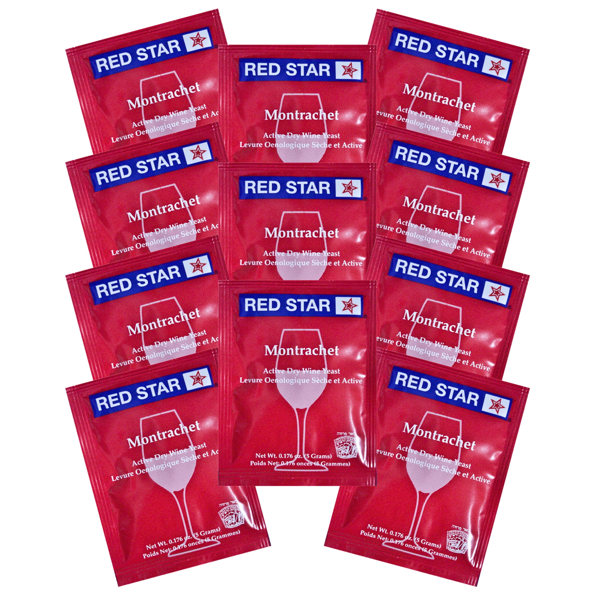 11 Pack RED STAR Montrachet Yeast Wine Cider Mead Making Moonshine