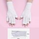 thumbnail image 2 of 3Pairs UV Gloves for Nail Lamp,Manicures Anti Block UV Ray Fingerless Glove for Girl Women,Professional UPF40+ Half Finger Manicure Protection Gloves for LED/UV(White), 2 of 5