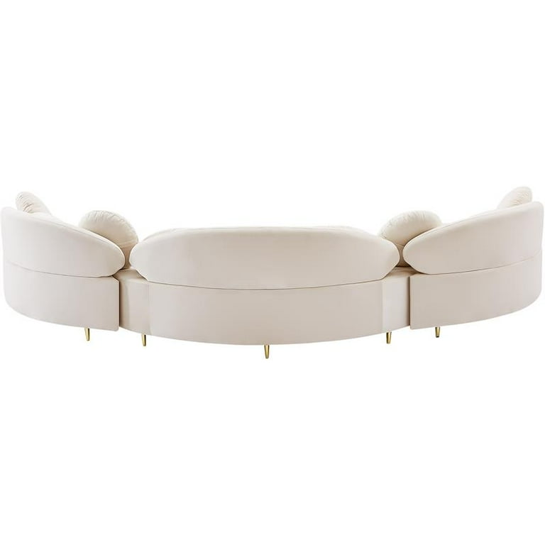 Meridian Furniture Vivacious Velvet 3pc. Sectional Meridian Furniture Vivacious Velvet 3pc. Sectional