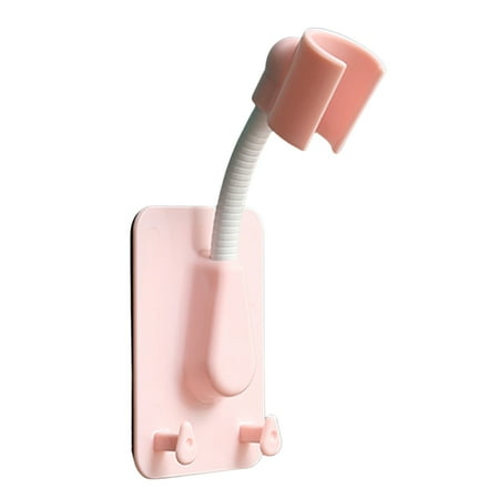 

1PC Shower Head Holder Adjustable Self-Adhesive Showerhead Bracket Wall Mount Stand Bathroom Universal Pink
