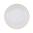thumbnail image 6 of Balsa Circle 10 Pieces Disposable Plastic Round Plates - 8" Clear with Rose Gold Trim, 6 of 6