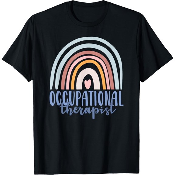 Occupational Therapy Worker OT Boho Rainbow Retro Gift T-Shirt