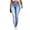 Blue, variant on HAOTAGS Women Jumpsuit with Side Pockets, Floral Print Casual Fashion Summer Jumpsuit Pants Blue Size L