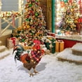 thumbnail image 6 of Chicken Insert Lifelike Chicks Wearing Christmas Hats Colorful Decorative Farm Animals For Outdoor Decoration, 6 of 7
