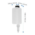 thumbnail image 5 of HAKIDZEL Bathroom Shower Dispensers Wall Mount Bottle Holder White Silicone Rubber 3 Set, 5 of 8